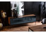 Cassettiera Con Ante A Specchio Marrone Stile Moderno Con Spazio Di Archiviazione Cassettiera Credenza