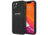 Amg Amhcp13Mosdbk Custodia Rigida In Pelle Per Iphone 13 / 14 / 15 6.1 Czarny/Nero Linee Curve