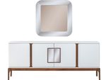 Set Da Pranzo Credenza Specchio 2 Pezzi Set Da Pranzo Moderno Cassettiera