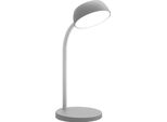 Lampada Da Tavolo Unilux Led Tamy Grigio Chiaro, Braccio Flessibile E Pieghevole, 3000K