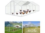 Recinto Per Polli Ruspanti 3X6X2M - Pollaio In Metallo 18 M² Con Porta E Serratura
