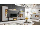 Set Soggiorno 5 Pezzi Pareti Attrezzate Lusso Legno Mobili Set Tv Stand Nuovo