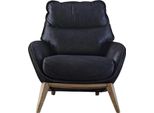 Poltrona Design Moderno Arredo Soggiorno Colore Nero Stile Novità