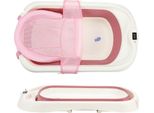 Clanmacy Vaschetta Da Bagno Per Neonati Vaschetta Da Bagno Antiscivolo Ergonomica Per Neonati 83 X 46 X 21 Cm, Rosa