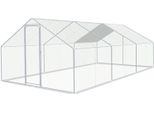 Recinto Per Polli Ruspanti Yakimz 3X6X2M - Pollaio In Metallo 18 M² Con Porta E Serratura