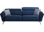 Divano Tessile Blu Divano Moderno A Tre Posti Divano A 3 Posti