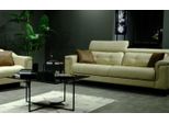 Soggiorno Beige A Tre Posti In Pelle Divano Imbottito A 3 Posti Con Struttura In Legno