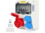 Quadro Di Distribuzione Di Energia Elettrica Quadro Di Distribuzione Di Energia Elettrica Per Edilizia Quadro Di Distribuzione A Parete Presa Di Corrente Cee IP44 Per Cantiere 1X16A 2X230V Con Ls