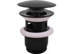 Scarico Per Lavabo CLICK-CLACK 5/4", Nero - Opaco MD0784CMAT, Rav SlezáK"