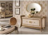 Cassettiera In Legno Barocco Con Specchio Mobili Italiani 2 Pezzi Set Nuovo