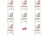 Design 8X Set Sedie Gruppo Tappezzeria Gastro Nuovo Set Sedie Sala Da Pranzo Poltrona