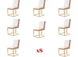 Design 8X Gruppo Sedie Set Tappezzeria Gastro Nuovo Set Sedie Sala Da Pranzo Poltrona