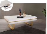 Tavolino Tavolino Da Salotto Tavolini Moderni Oro Bianco