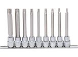 Ks Tools 3/8" Chromeplus Set Di Bussole Torx, Lunghe, 9 Pezzi T20-T60 ( 918.1550 )"