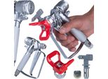 Rosfix Pistola A Spruzzo Per Vernice Ultraspray Masterjet MJ1 | Ugello Hi-Flow 517 E Protezione Ugello In Acciaio Inossidabile | 3600 Psi
