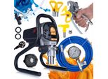 Rosfix Spruzzatore Di Vernice Ecoflow 1200, 1,7 L/Min, 1200 W + Ugello 513 + 3 Filtri 30, 60, 100
