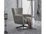 Poltrona Da Salotto Poltrona Monoposto Imbottita In Tessuto Beige Poltrona Arredo