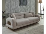 Divano A Tre Posti Divano Lounge Lusso 3 Posti Design Divani Imbottiti Beige