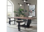 Tavolo Da Pranzo Sala Da Pranzo Mobili Soggiorno Legno Acciaio Design Tavoli Nuovo