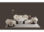 Divano 2X Set 3 Posti Poltrona Bianco Design Set Soggiorno Moderno Set Divano