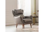 Poltrona Reclinabile Tv Lounge Club Wing Chair Design Mobili Monoposto