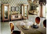 Vetrina A Muro Cassettiera Credenza Barocco Rococò Art Nouveau Classico