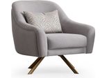 Poltrona Seduta Design Moderno Poltrona Legno 1 Posto Tappezzeria Moderna