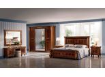 Set Camera Da Letto Letto Comodino Cassettiera Specchio Sgabello Nuovo 7 Pezzi Barocco Rococò