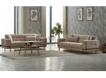 Set Di Divani Imbottiti A Tre Posti Divano In Tessuto Divano Beige Divano 2 Pezzi