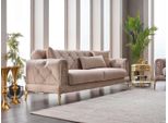 Lusso Divano A Tre Posti Divani Salotto 3 Posti Design Divano Imbottito Beige