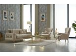 Set Divano Set Divano Divano Divano Imbottito Poltrona A Tre Posti Beige