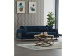 Divano A Tre Posti Divano Lounge Lusso 3 Posti Design Divani Imbottiti Blu