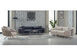 Set Di Divani Divani Divani Imbottiti Divano A Tre Posti Poltrona Beige 3Pcs