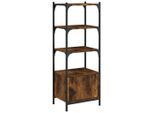 Syfax™ Libreria 3 Ripiani Rovere Fumo 41X30X109,5 Cm Legno Multistrato