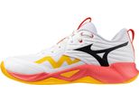 Mizuno Wave Momentum Pro - Bianco/Fiery Coral 2/Citrus, GrößE:7
