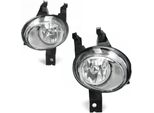 2X Fendinebbia Nsw Vetro Chiaro Cromo + Lampadine H1 Set Per Peugeot 206