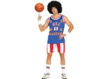 Sporty Hero Usa Basketball Costume Carnival Outfit Colorful Retro Look All-Star Look Playwear Glamour Party Event, Taglia: 48 - 50 (M) Colore: Blu