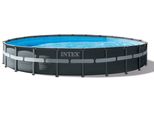 Intex 26340GN - Piscina Con Telaio Ultra Xtr (732X132Cm) Piscina Da Giardino Per Allestimento Piscina