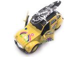 Automodello Onwomania 2CV Con Tetto Giallo A Forma Di Tavola Da Surf Fiore Mst. 1:34