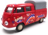 Onwomania Modellauto Vw T1 Pritsche Bus Bulli Peace Rot Auto Mst. 1:34-39