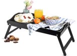 Vassoio Da Letto Scuro Vassoio Da Portata Vassoio Da Colazione Vassoio In Legno Laccato
