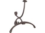 Clayre & Eef Appendiabiti Da Parete 33X13X26 Cm Marrone Ferro