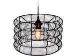 Plafoniera, Rotonda, 34 Cm, Nero - Home Styling Collection