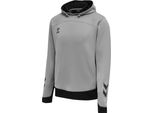 Hummel Lead Poly Felpa Con Cappuccio Da Bambino, Grigio Melange, 116