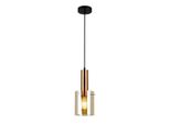 Italux Sardo, Lampada A Sospensione Moderna In Ottone PND-5581-1-BRO+AMB