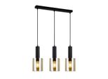 Italux Sardo Lampadario Moderno Nero PND-5581-3-BK+AMB