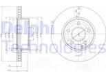 2X Disco Freno Delphi BG4227C Adatto A MERCEDES-BENZ Classe C Coupé (C204)