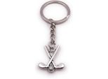 Onwomania Portachiavi Hockey Stick Palla Squadra Sport Argento Ciondolo Portachiavi