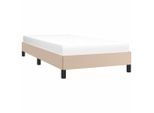 Vidaxl Struttura Letto Cappuccino-Marrone 90X190 Cm In Pelle Finta