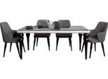 Tavoli Set Completo Tavolo Da Pranzo 6X Sedie Set Sala Da Pranzo Gruppo Da Pranzo Tavolo In Legno 7 Pz